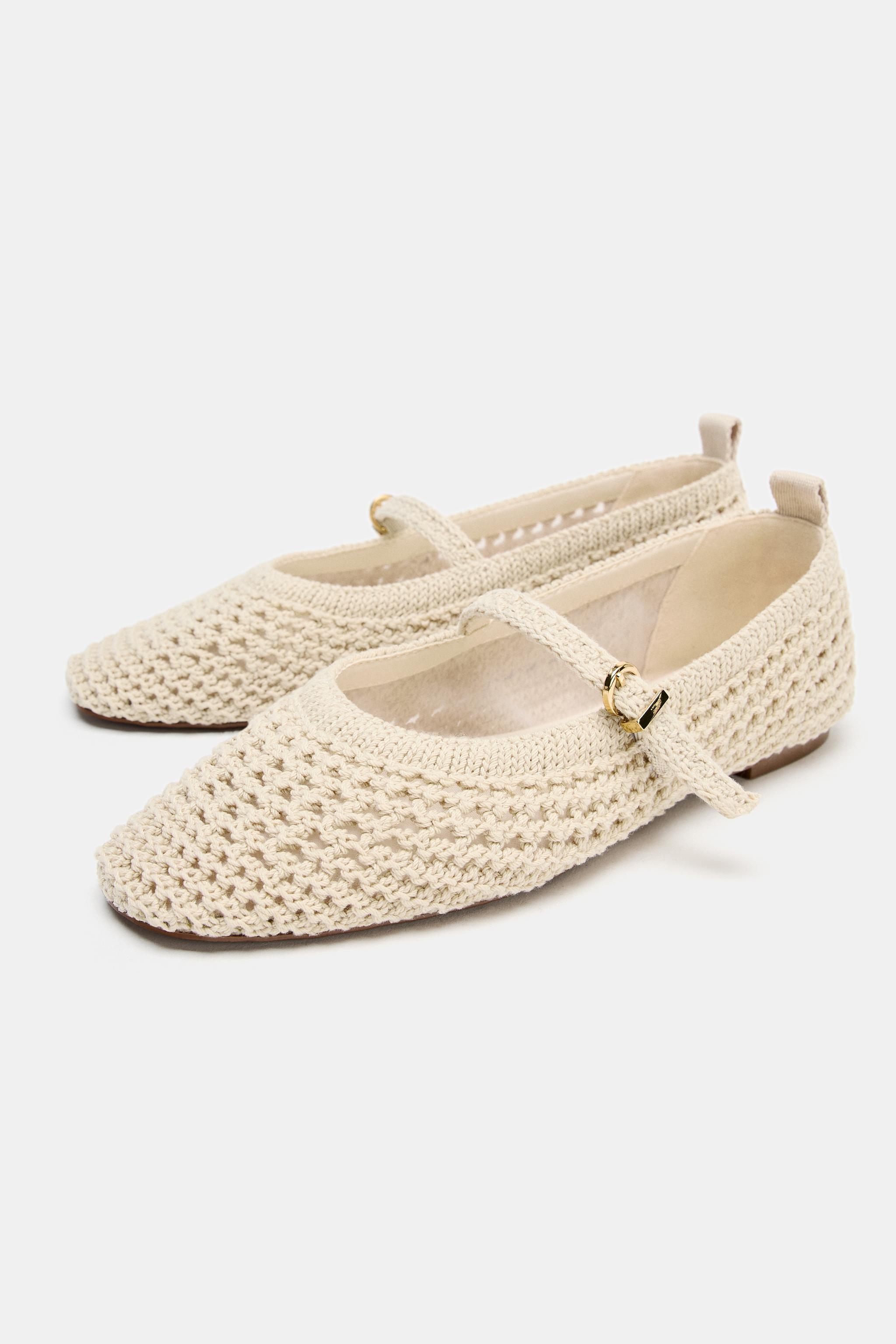 Braided Effect Flat Ballet Flats