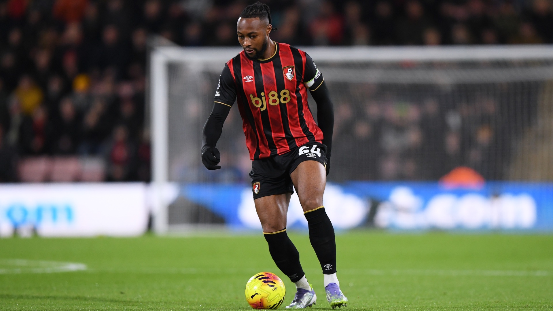 Antoine Semenyo of AFC Bournemouth during the Premier League match between Bournemouth and Everton at Vitality Stadium on December 02, 2025 in Bournemouth, England. 
