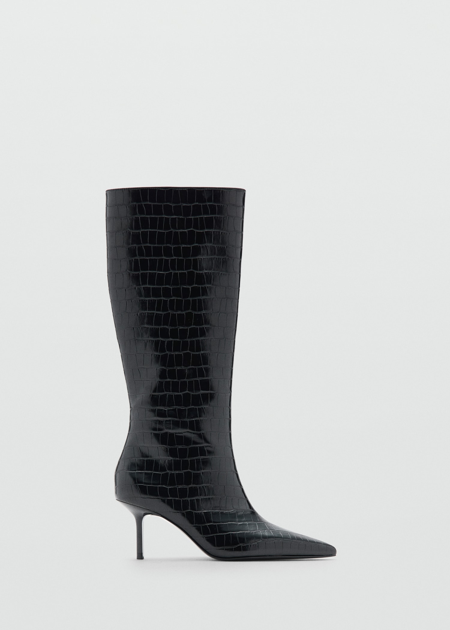 Croc-Effect Boots - Women | Mango United Kingdom