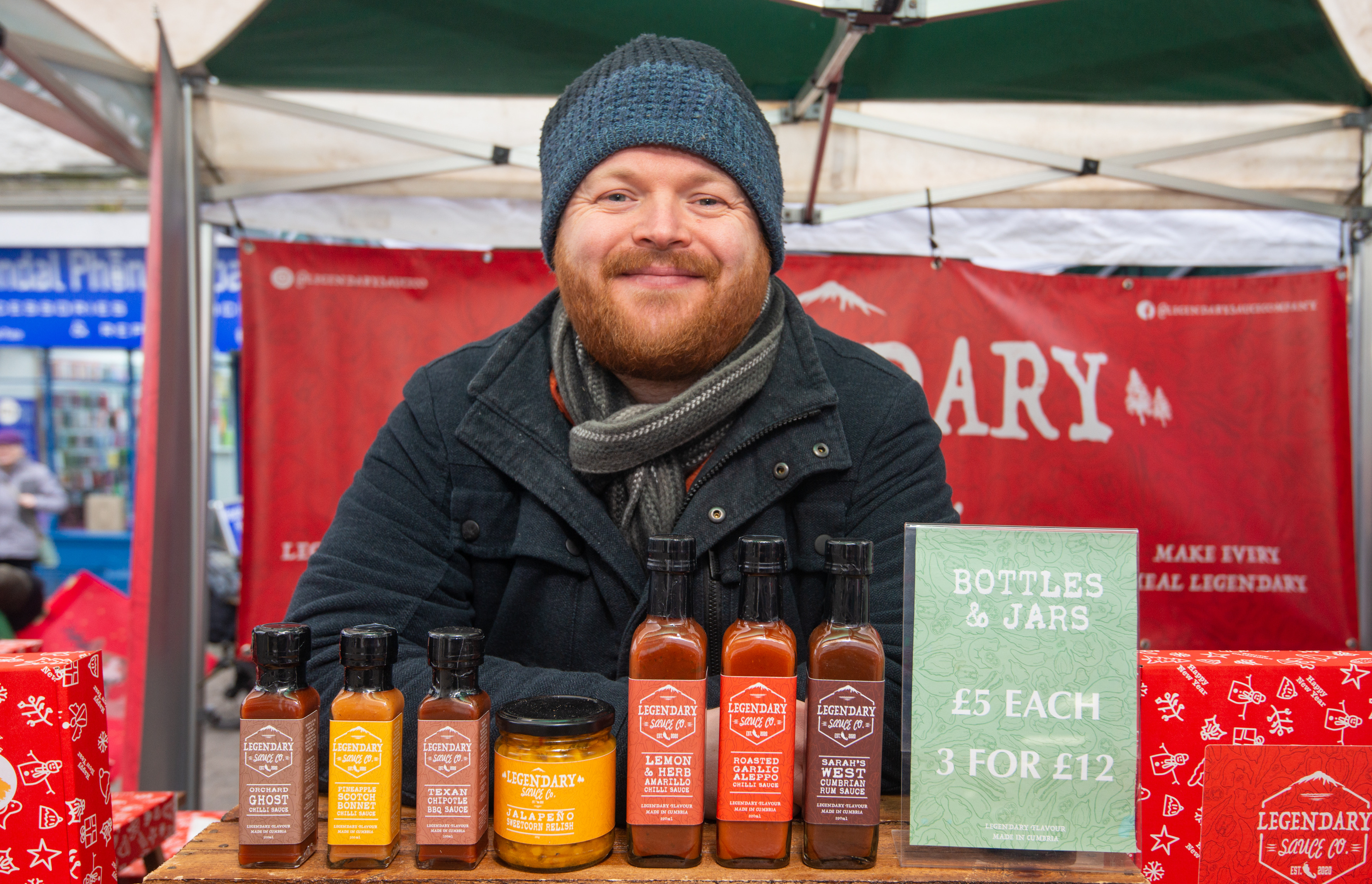 Man with hot sauce