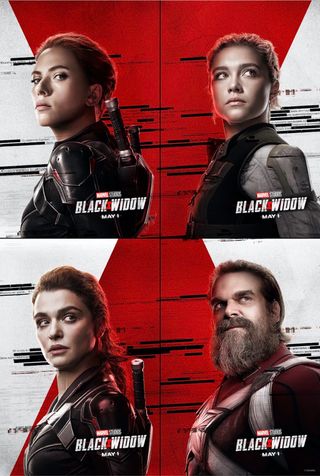 Black Widow character posters