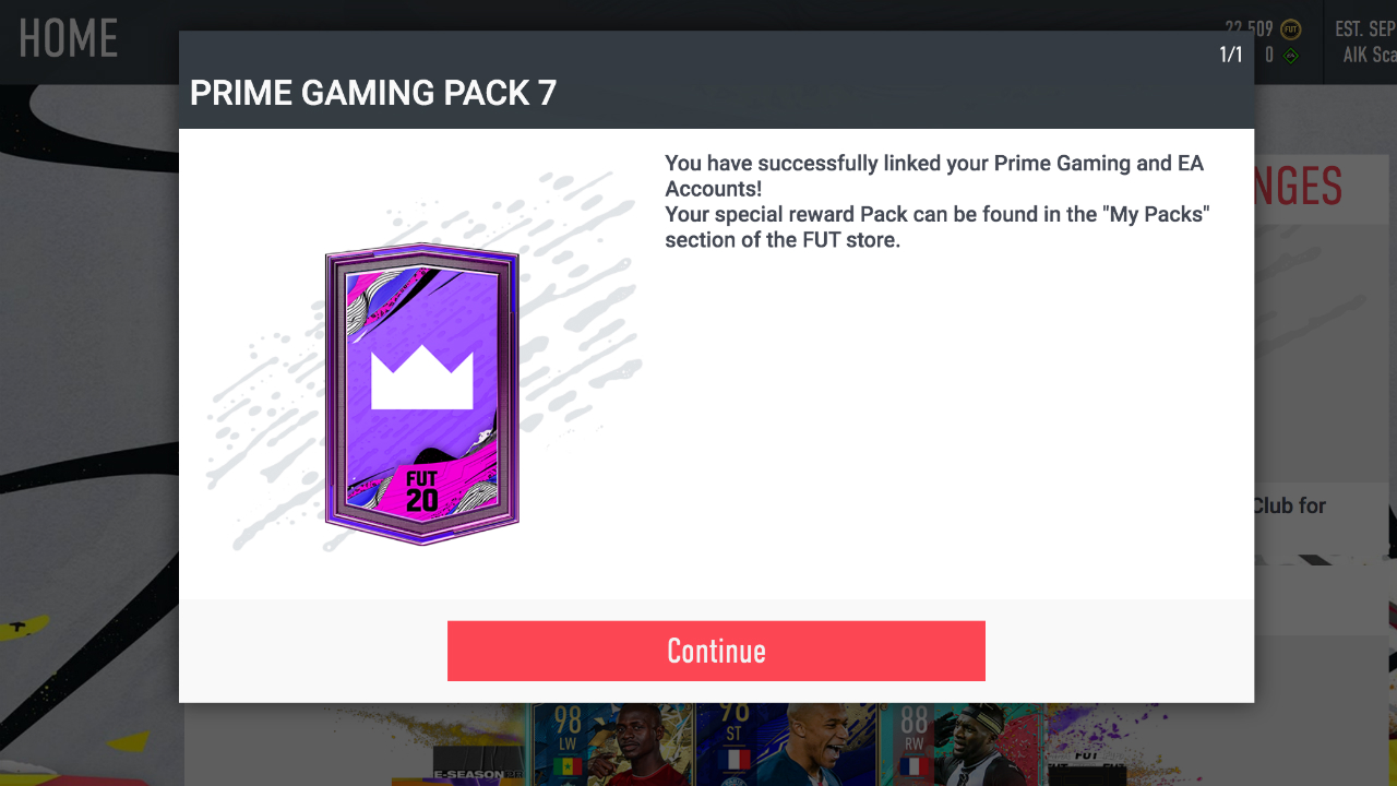FIFA 20 Twitch Prime pack: How you can get a free TOTS player on
