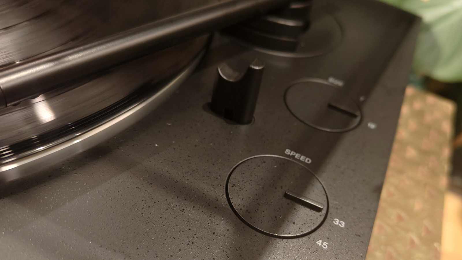 The Sony PS-LX310BT on a table.