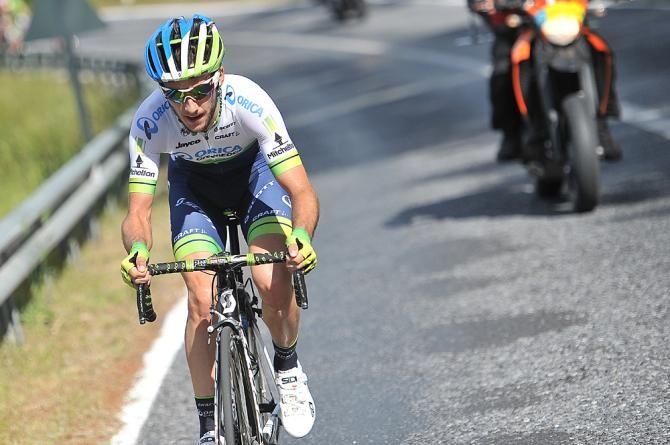 Adam Yates (Orica-GreenEdge) powered away to the stage win