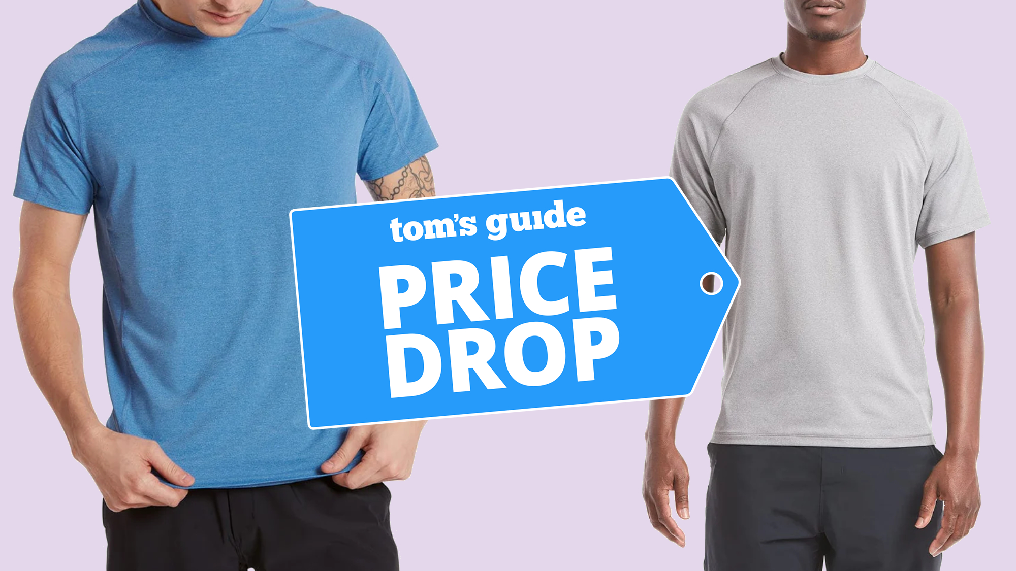 Two men wearing Public Rec apparel