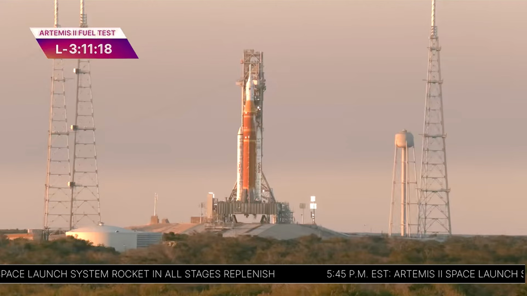 NASA fuels its Artemis 2 moon rocket during a crucial prelaunch test on Feb. 2, 2026.