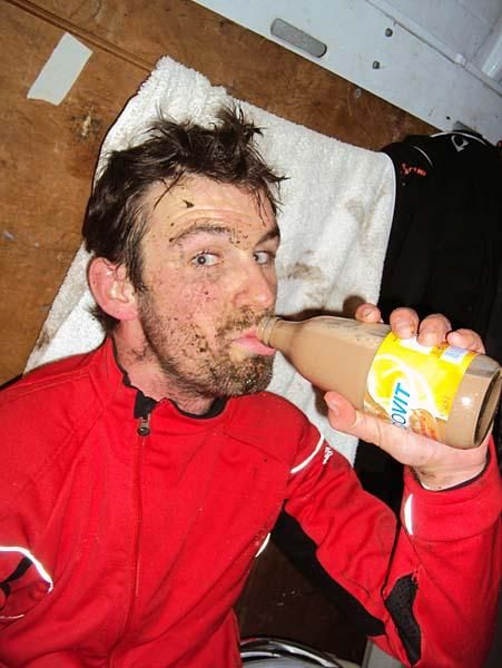 Time for a post-race refreshment.