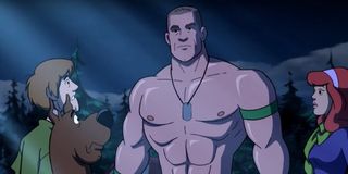 Shaggy, Scooby-Doo, and Daphne meet John Cena
