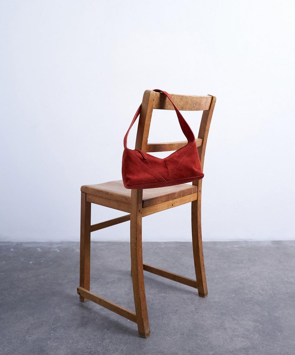 Rust Safia Suede Shoulder Bag