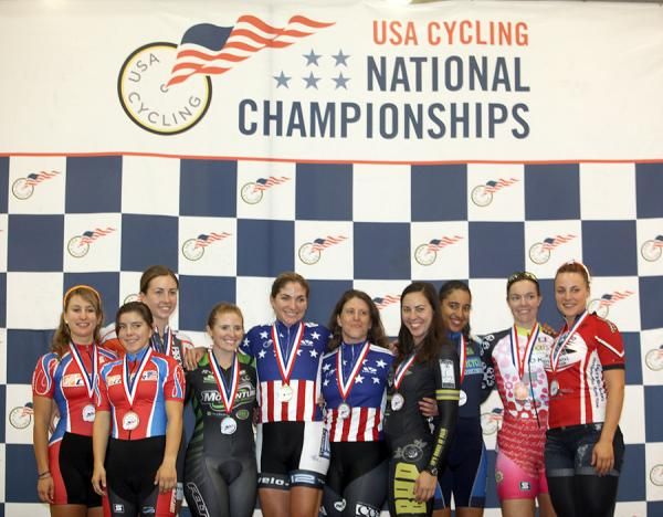 Complete Women's Team Sprint Podium: Dana Feiss and Jennifer Reither, Tela Crane and Cristin Walker, Cari Higgins and Liz Carlson, Amelia Bjessepuffin and Anissa Cobb, Dena Eaton and Alissa Maglaty.