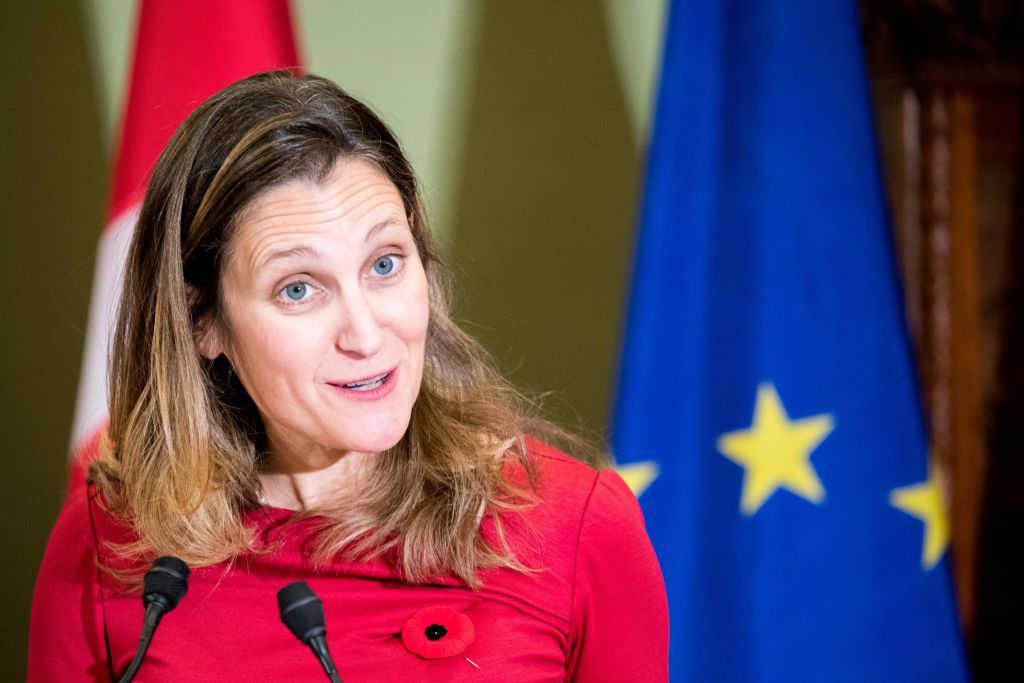 Canadian Foreign Minister Chrystia Freeland