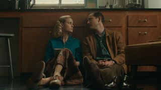 Brie Larson and Lewis Pullman in Lessons in Chemistry