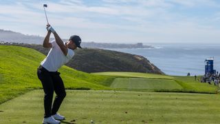 Xander Schauffele takes a shot at the Farmers Insurance Open