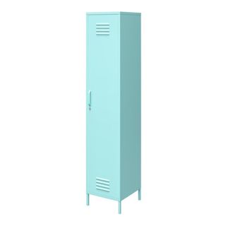 Ameriwood Home Novogratz Cache Single Metal Locker Storage Cabinet, Mint