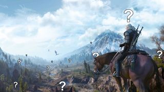The Witcher 3's open world question marks