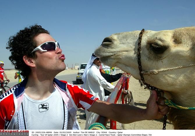 Leon Van Bon loves his camel