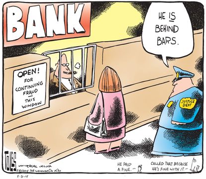 Editorial cartoon World Banking Corruption