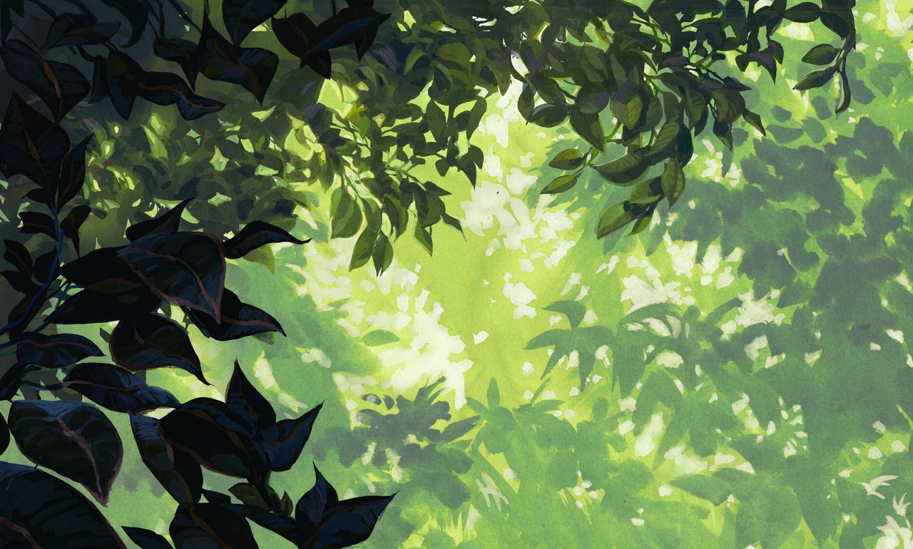 Paintings of leafs