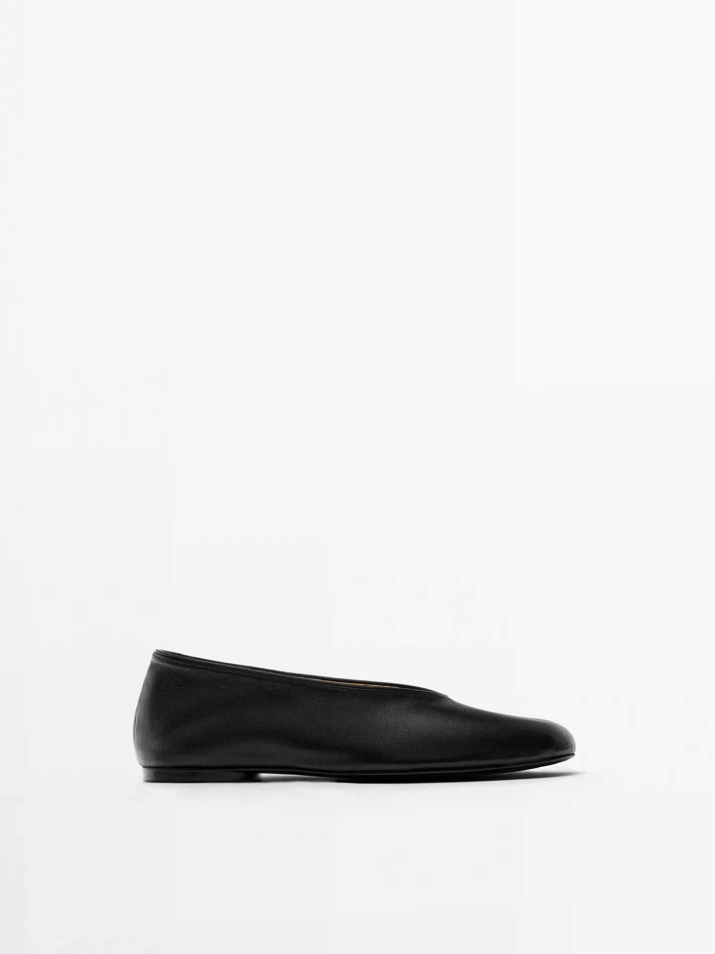 Massimo Dutti, Soft Leather Ballerinas