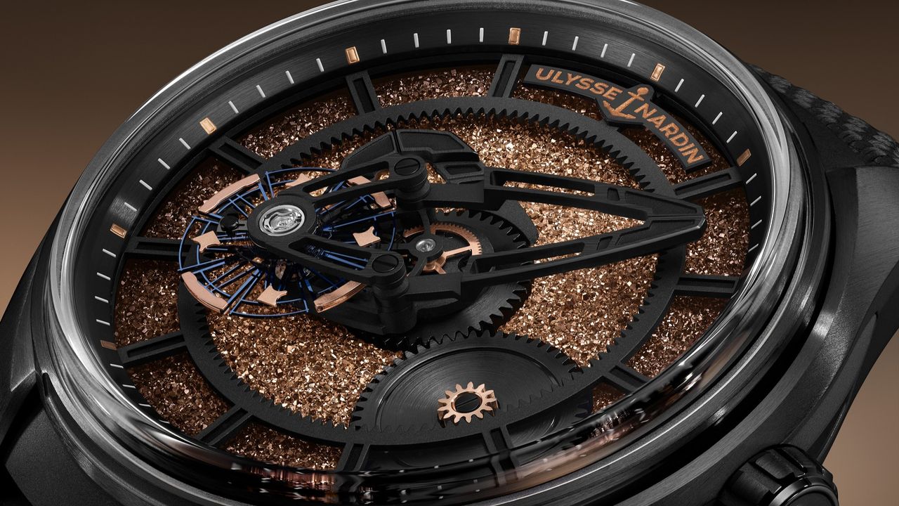 This Ulysse Nardin watch features one of the rarest dials ever made