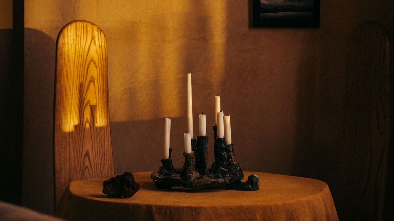 Candleholders and candlestick at Bard Scotland