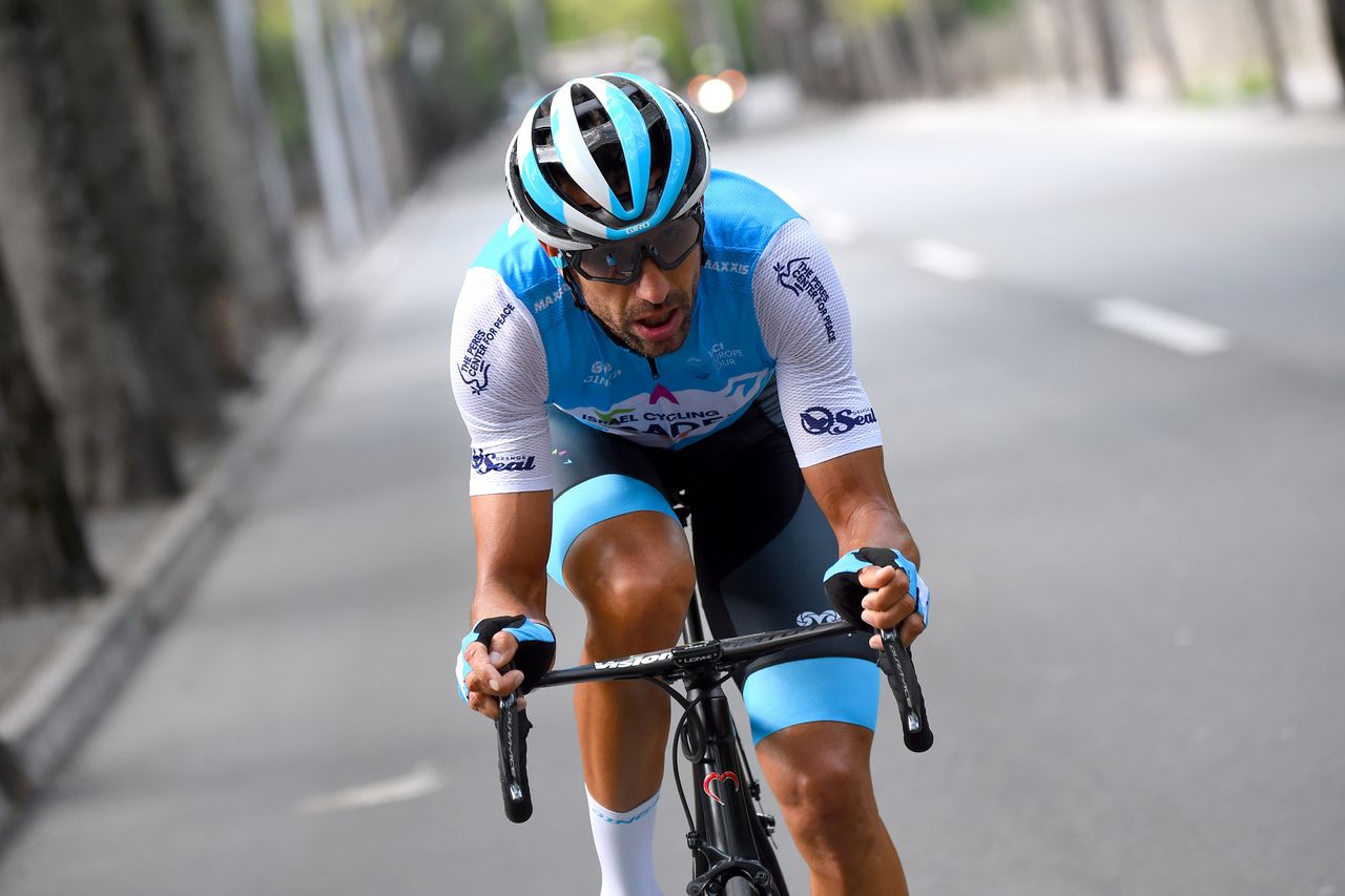 Ruben Plaza (Israel Cycling Academy) on the attack
