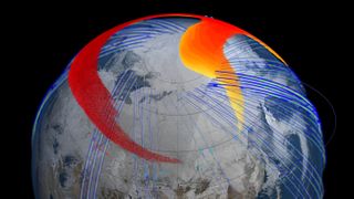 Russian Meteor's Dust Trail