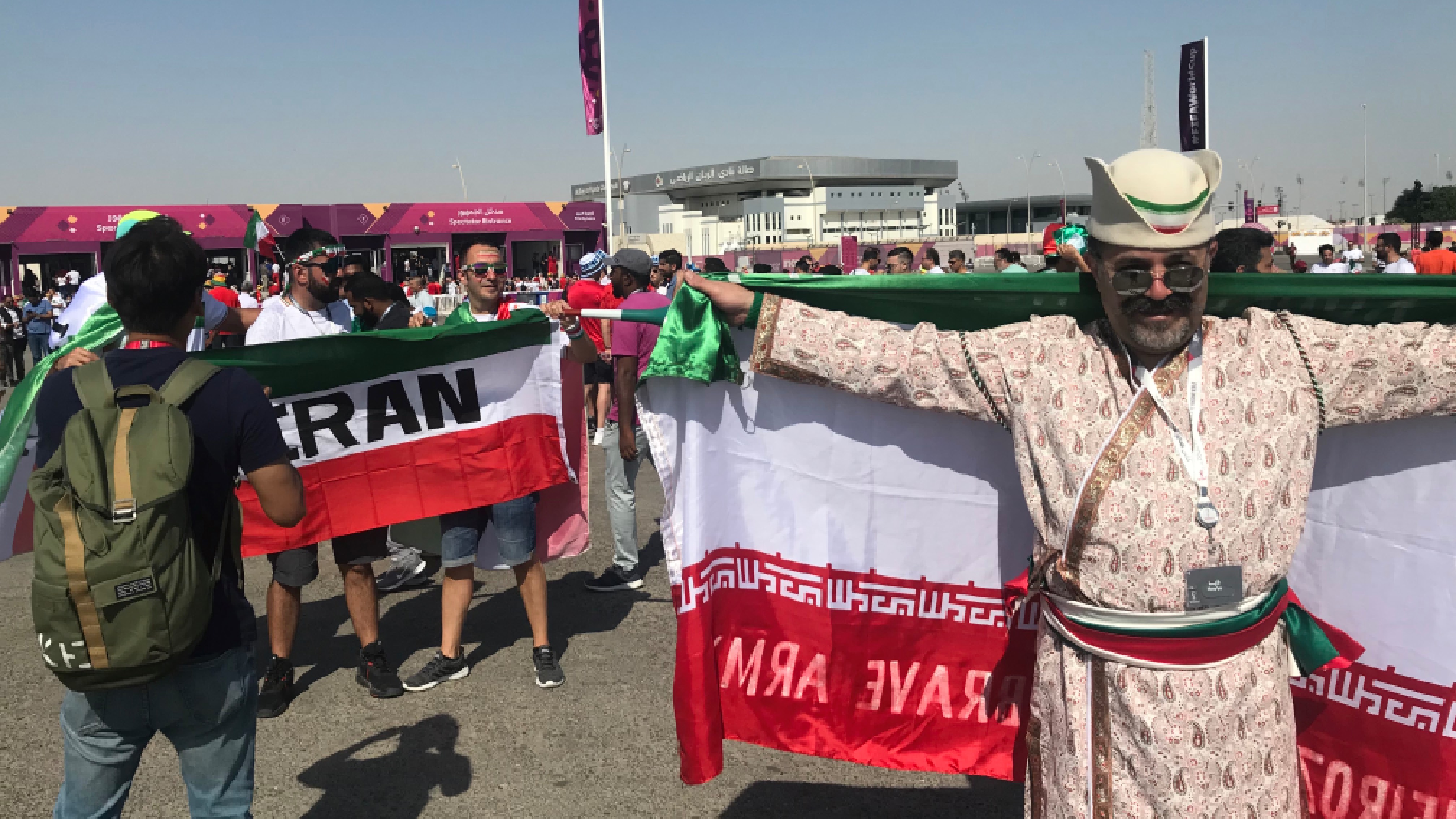Iranian supporters in Qatar