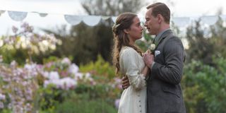 Alicia Vikander and Michael Fassbender in The Light Between Oceans