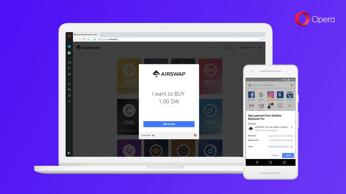 Opera is adding cryptocurrency wallet access to its PC browser