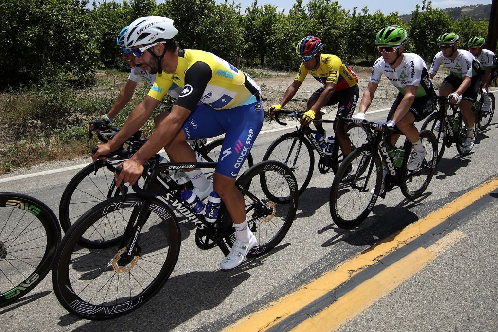 2018 Tour of California race leader Fernando Gaviria (Quick-Step Floors) on stage 2