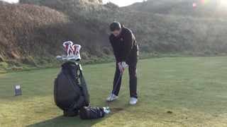 Photo of Joe Ferguson warming up before the event