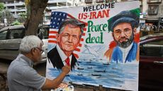 Indian street artist celebrates interim Iran peace agreement
