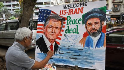 Indian street artist celebrates interim Iran peace agreement
