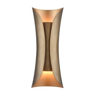 Brayden Studio® Baynbridge 2 - Light Dimmable Brass Flush Mounted Sconce & Reviews | Wayfair