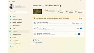 Screenshot showing how to back up a hard drive using Windows 11