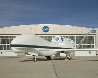Robots don't need a window seat: The Global Hawk unmanned drone may look funny, but it's one powerful plane.