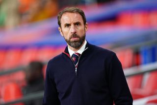 Gareth Southgate on the touchline as England boss