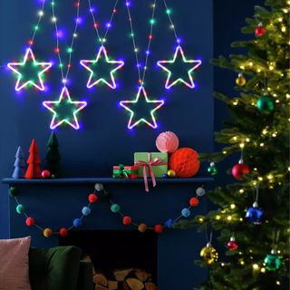 Argos Home 144 Neon Effect LED Christmas Star String Lights