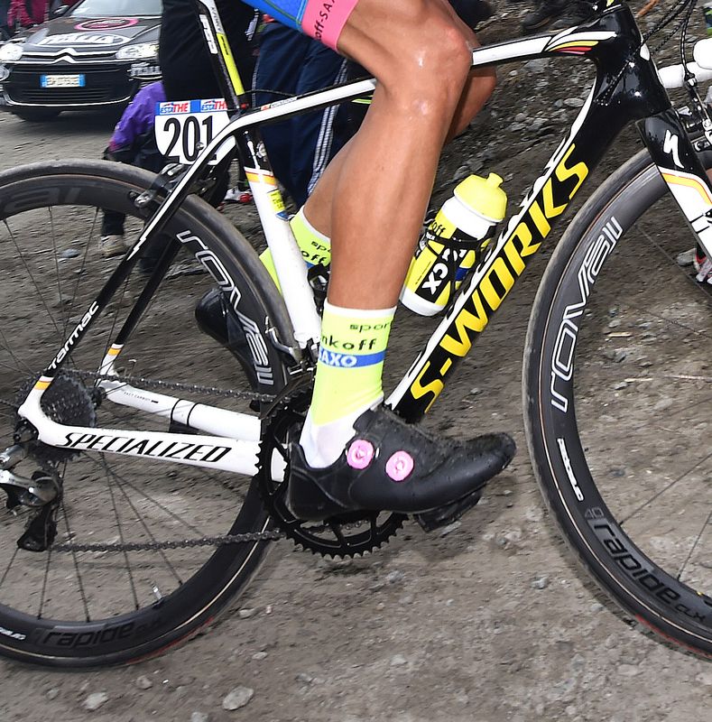 Alberto Contador had the pink Boa dials for stage 20