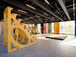 installations inside Bauhaus Museum Dessau
