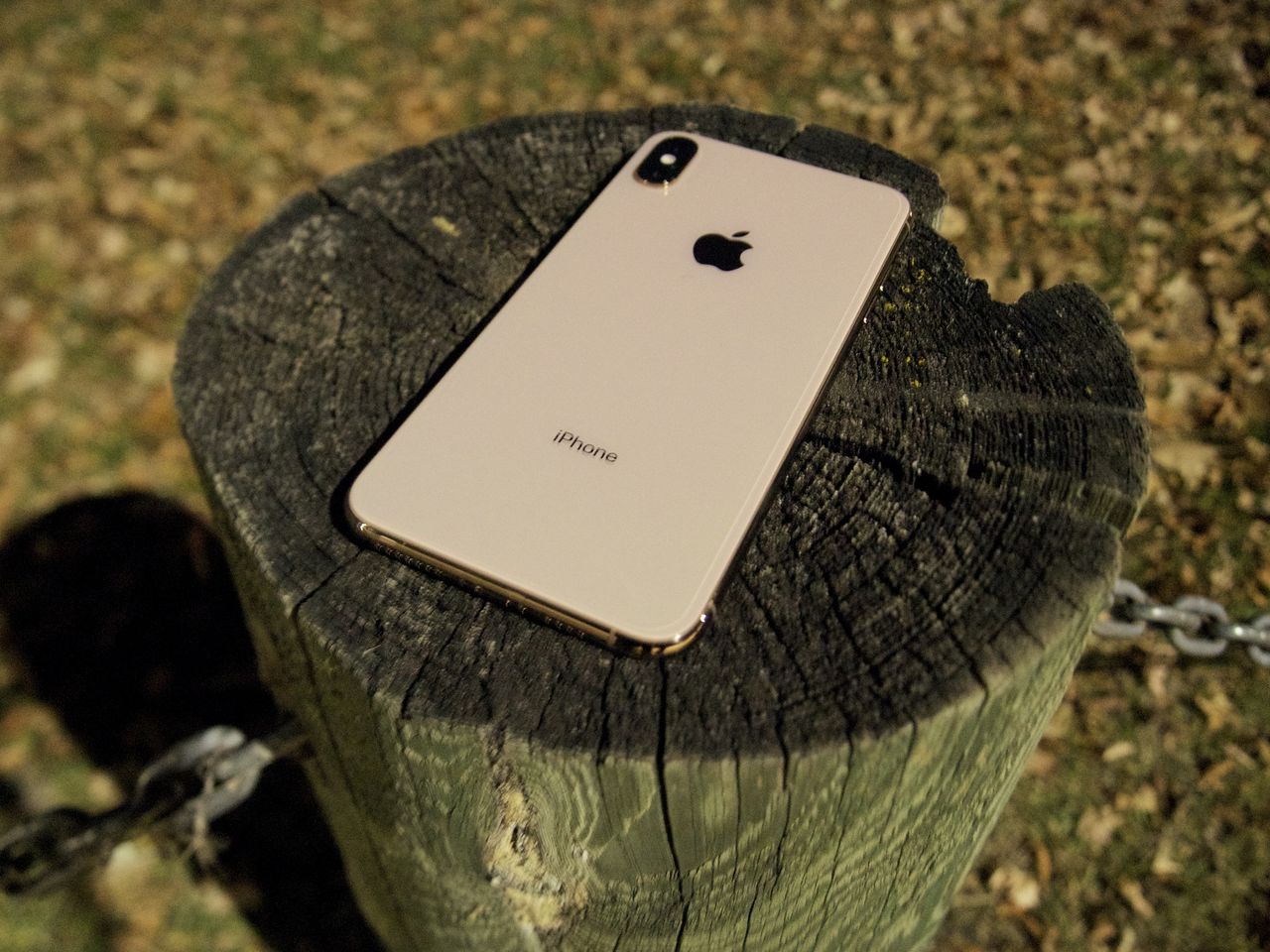 iPhone XS Max at night