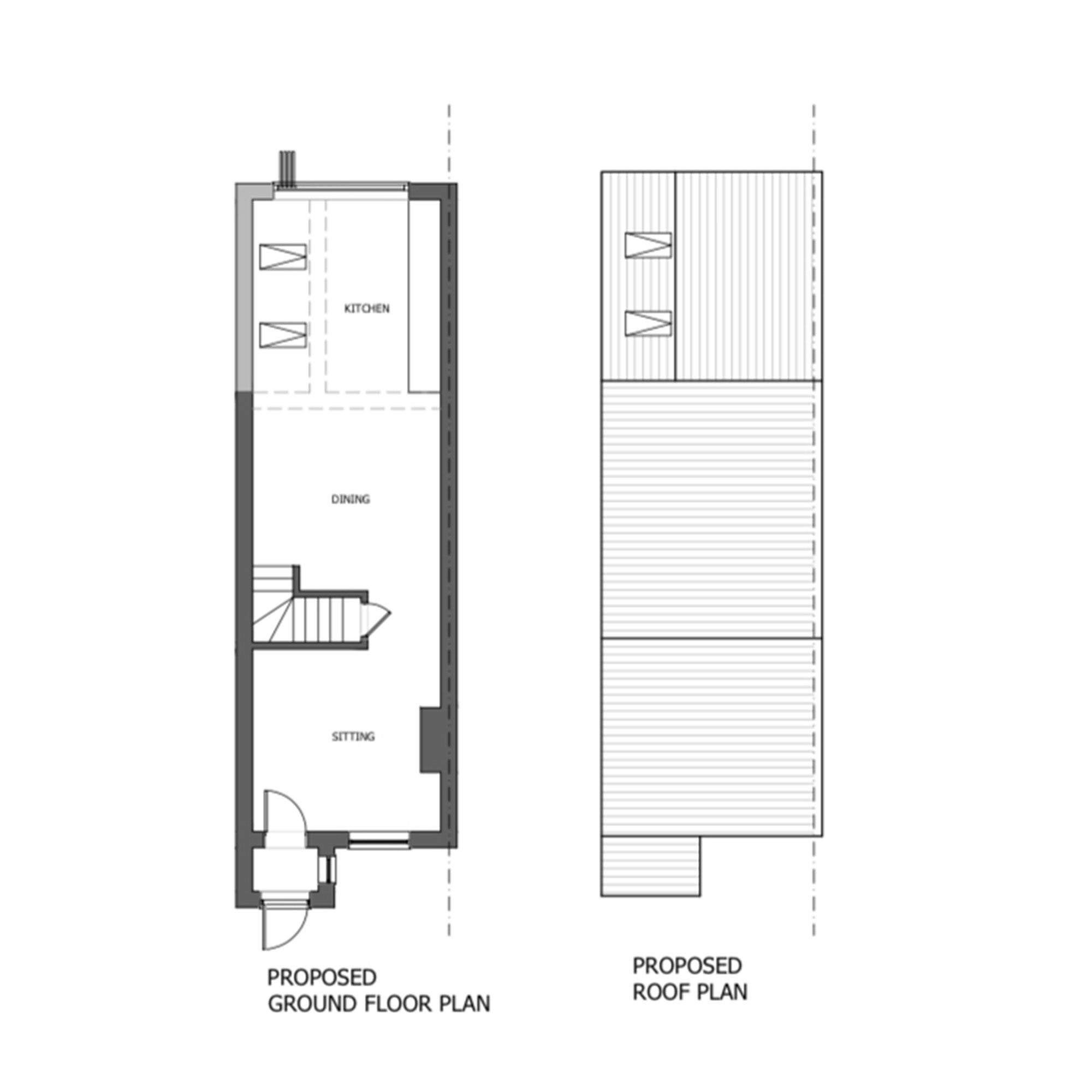 Floor plans on white background