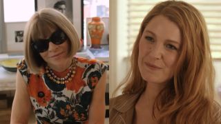 Anna Wintour and Blake Lively side by side. 