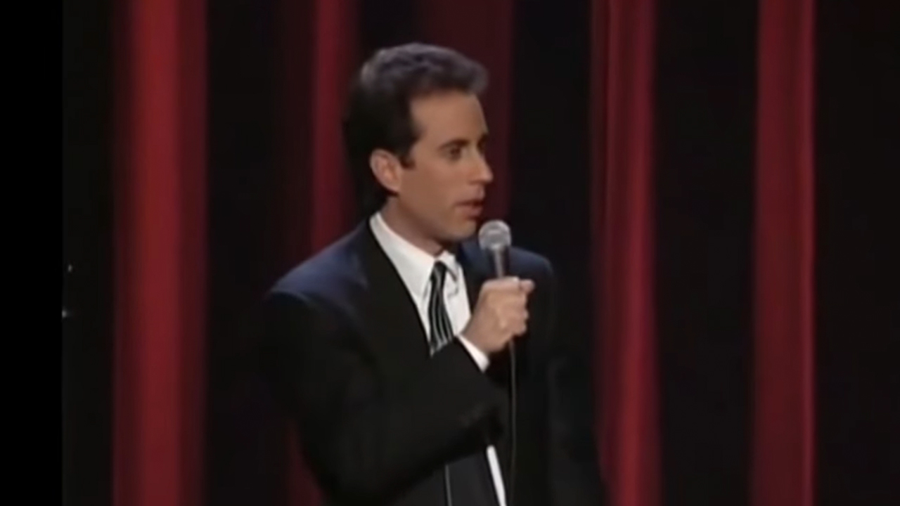 Jerry Seinfeld performing standup