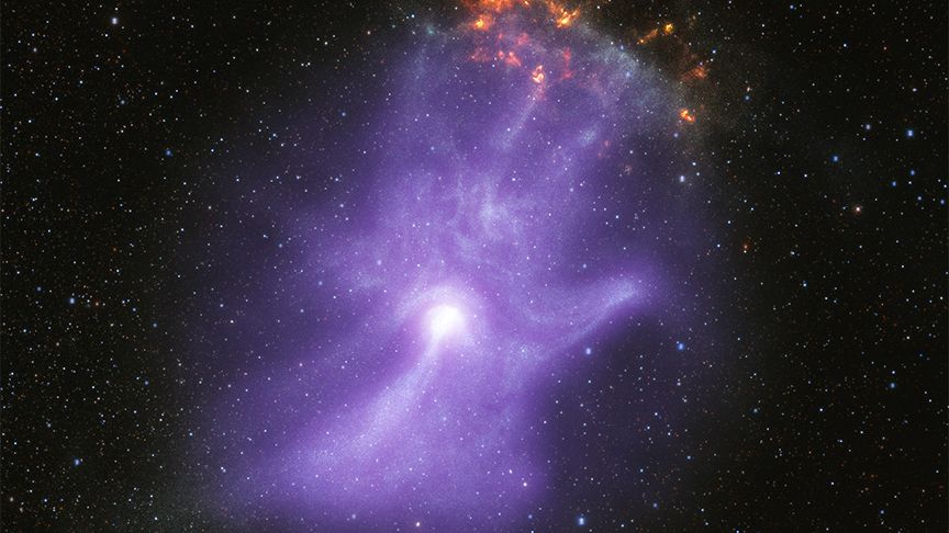 Bones' of cosmic hand revealed in creepy NASA X-ray telescope