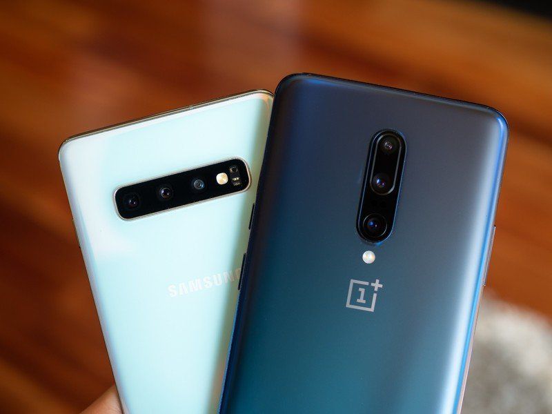 OnePlus 7 Pro and Galaxy S10+