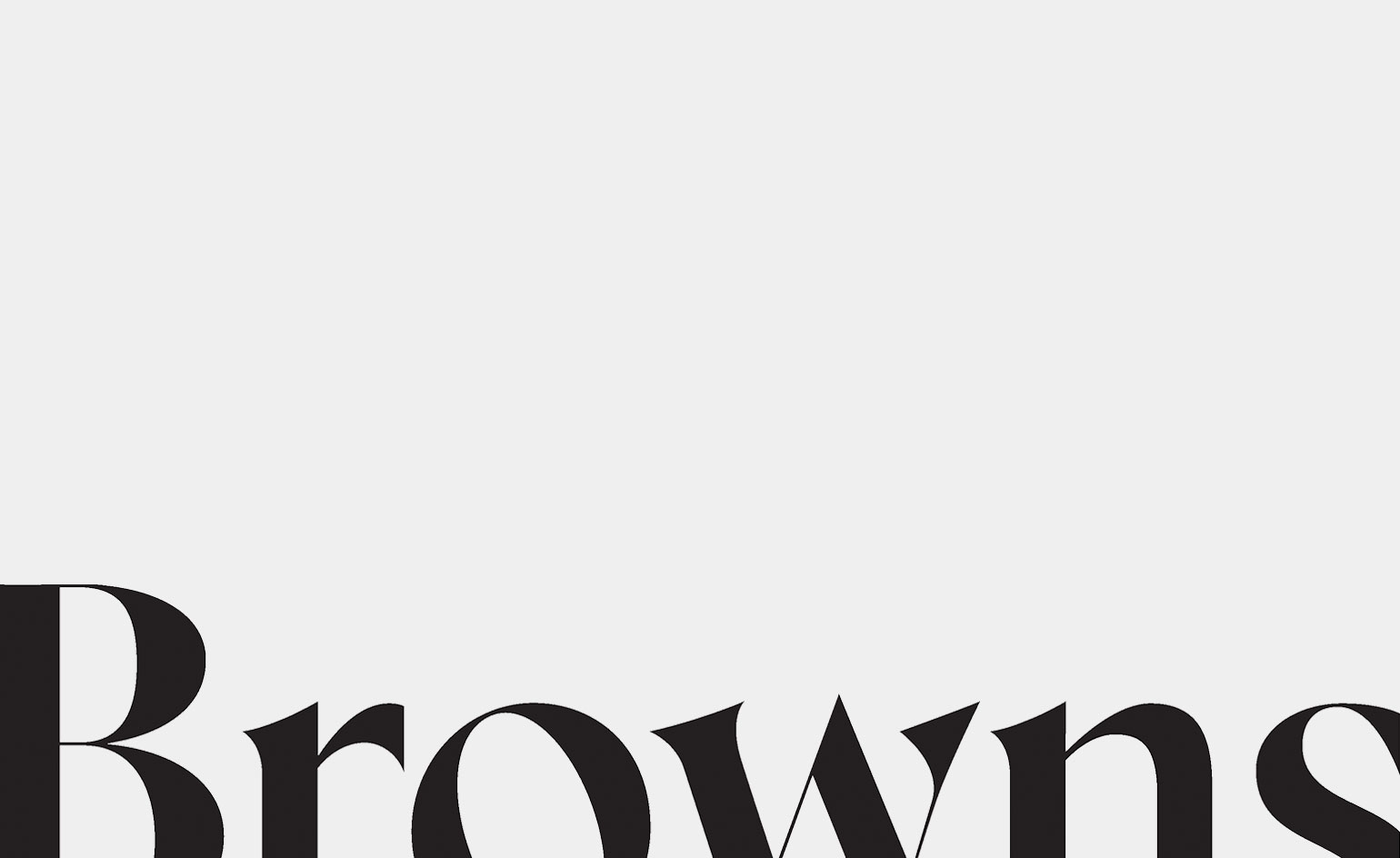 Spring redesigns the logotype of fashion boutique Browns Wallpaper