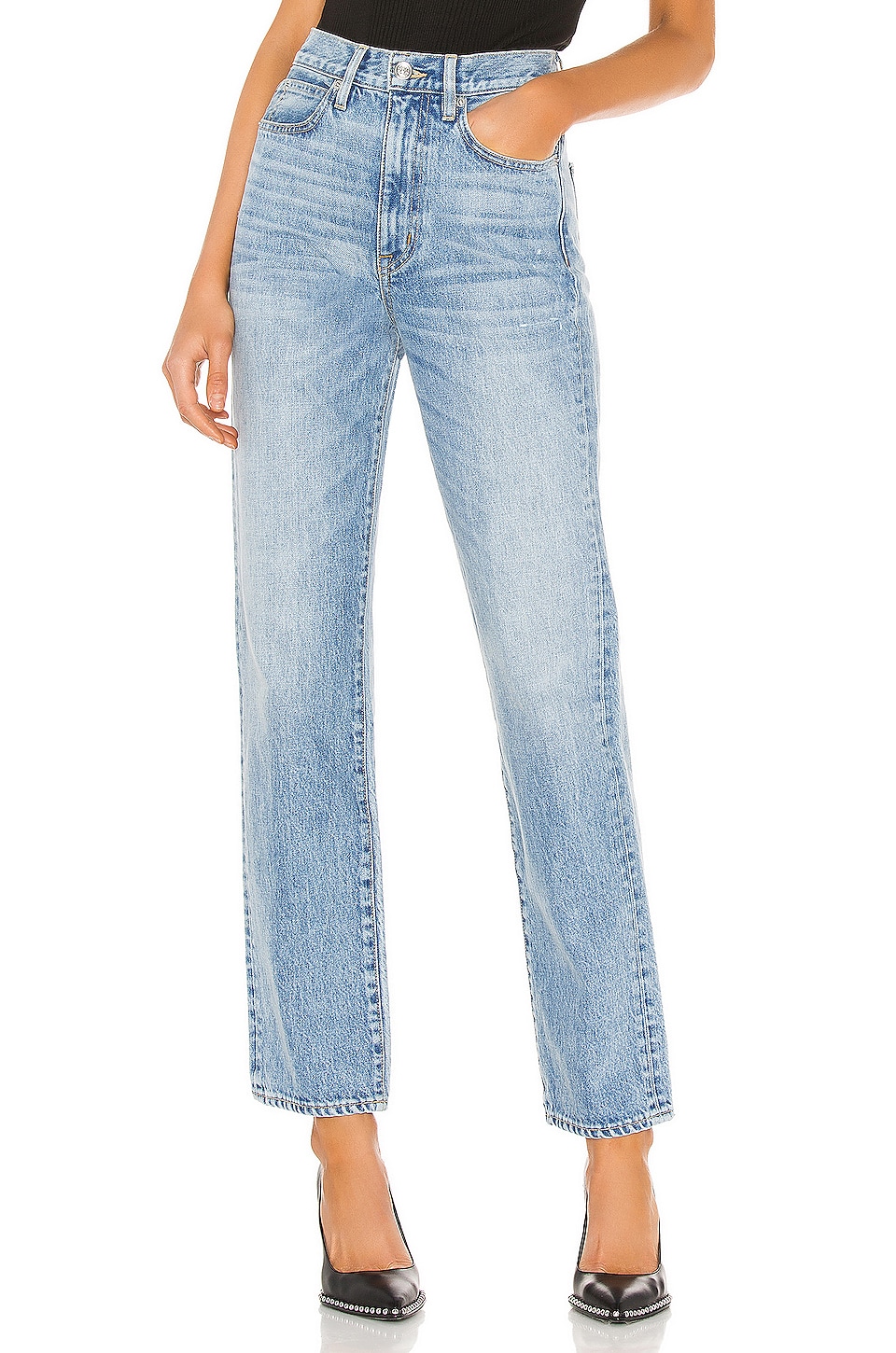 London High Rise Straight Jeans