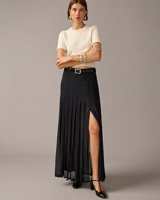 Collection Maxi Skirt In Lightweight Chiffon